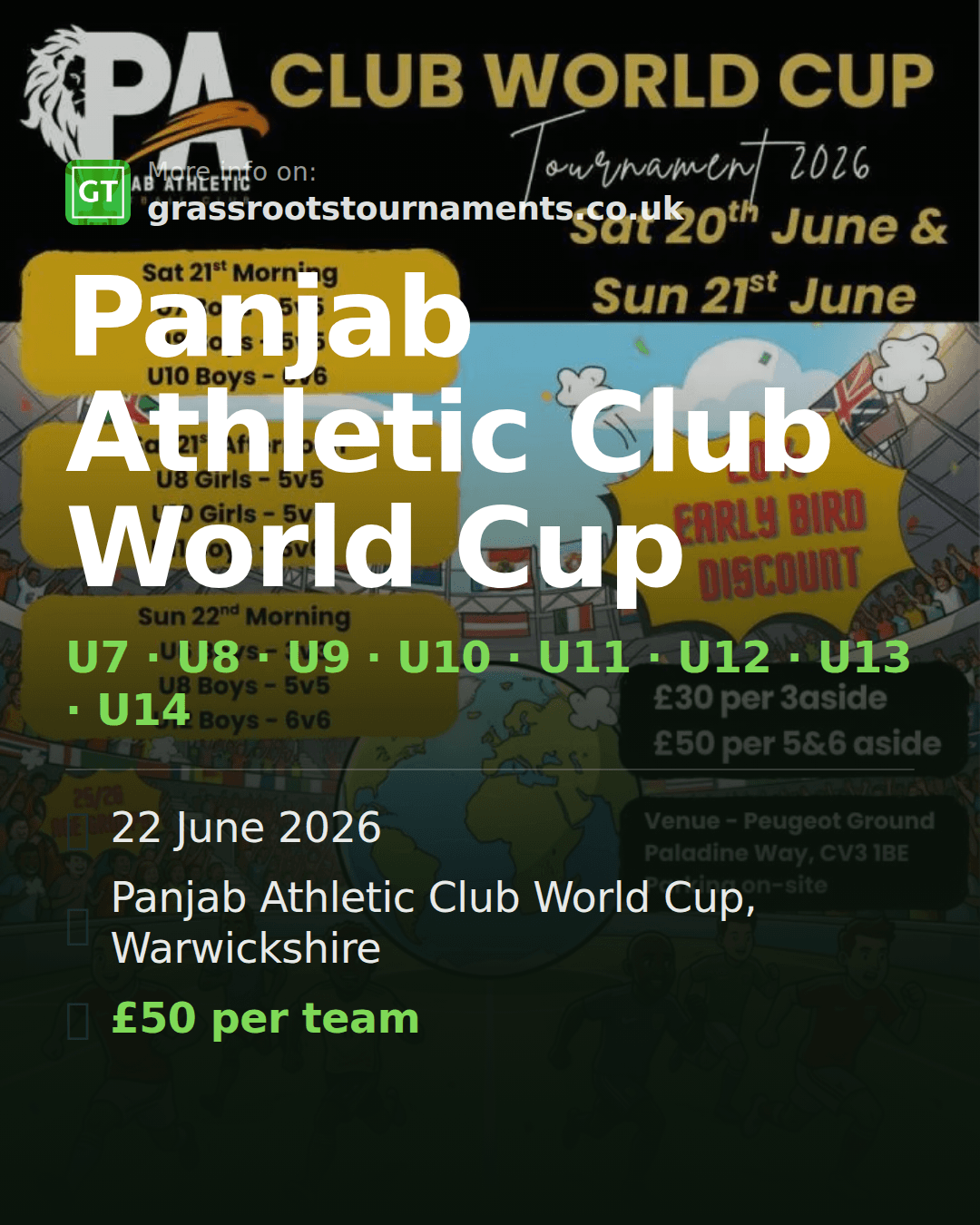 Panjab Athletic Club World Cup — social preview